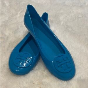 Tory Burch Vibrant Blue jelly Loafers